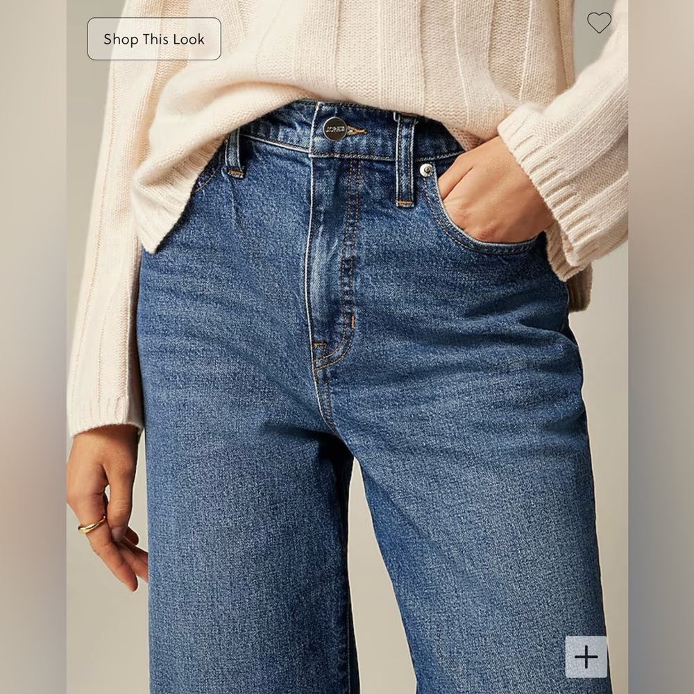 J. Crew Petite high-rise slim-wide jean in 1996 semi-stretch size 23 - Picture 3 of 6